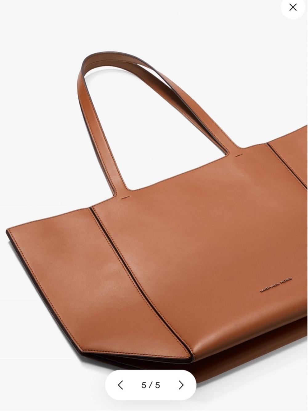 Michael Kors Jordi Luggage Leather Tote - Structured Everyday Bag - Picture 7 of 7